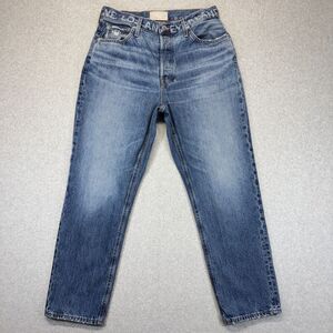 Everlane 90’s Cheeky Straight Jean Women’s 30 Button Fly Blue Medium Wash